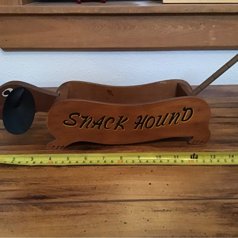 Wooden Dachshund Snack Hound & Peanut Pup Set - Picture 4 of 6